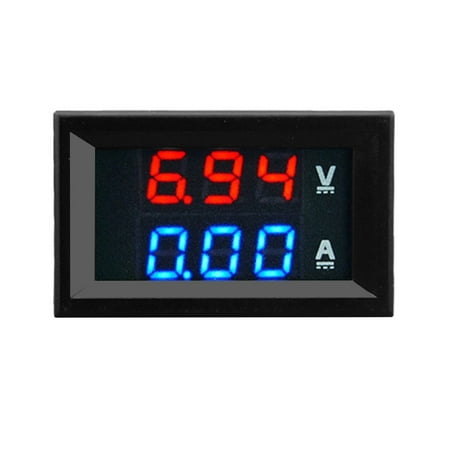 Voltmètre et ampèremètre numérique avec affichage DEL bleu