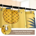 thumbnail image 3 of Ryvnso 4 Pcs Pineapple Fruit Bathroom Shower Curtain Set with 12 Hooks Bath Mat Toilet Lid Cover, 3 of 8