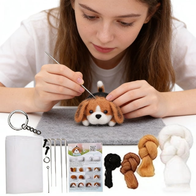 BotaniNest Complete Needle Felting For Beginners With Foam And Create Your Own Animal Figures DIY Craft Projects