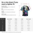 thumbnail image 5 of Xecao Cosmic Cat In Window Pattern Men's Short-Sleeve Cuban Collar Button-Down Shirt with Chest Pocket Lightweight Tropical Vacation Shirt-X-Large, 5 of 5