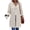 Beige, variant on Women Hooded Cardigan Casual Loose Long Sleeve Drawstring Solid Knit Sweater Coat Fall Spring Party Travel Cardigans Army Green M