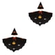 thumbnail image 3 of Ounissouiy Accesorios De Halloween Para Fiestas Unisex Y Fiestas Temáticas Disfraz De Halloween Niños Cosplay Hombre Negro 2Conjunto, 3 of 6