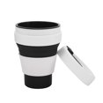 thumbnail image 4 of Taza de café plegable retráctil de silicona de 350ML taza telescópica plegable de viaje al aire libre negro, 4 of 14