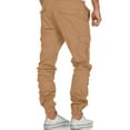 thumbnail image 3 of Mrrootc Men's Drawstring Elastic Waist Pockets Cargo Pants, 3 of 5