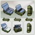 thumbnail image 4 of Valise Cabine 17 Pouces Imperméable avec Roues, Valise Légère Approuvée, Vert Armée, 4 of 8