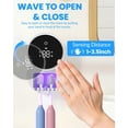 thumbnail image 2 of Toothbrush Sanitizer and Holder, Toothbrush Holders for Bathroom, Tooth Brush Wall-Mounted Cleaner Organizer with Auto-Inductive Cover, Air Drying Fits Most Electric, Manual and Kids’ Toothbrushes, 2 of 3