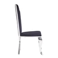 thumbnail image 2 of 20" X 21" X 43" Fabric Stainless Steel Upholstered Seat Side Chair Set2, 2 of 3