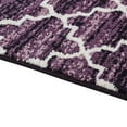 thumbnail image 4 of Better Trends 2-Piece Bathroom Rug Set, 17" x 24", 100% Cotton, Soft, Water Absorbent, Non-Slip Bath Mats, Machine Washable – Ideal for Bathroom Sink, Tub, or Shower Area – Savio Collection - Purple, 4 of 5