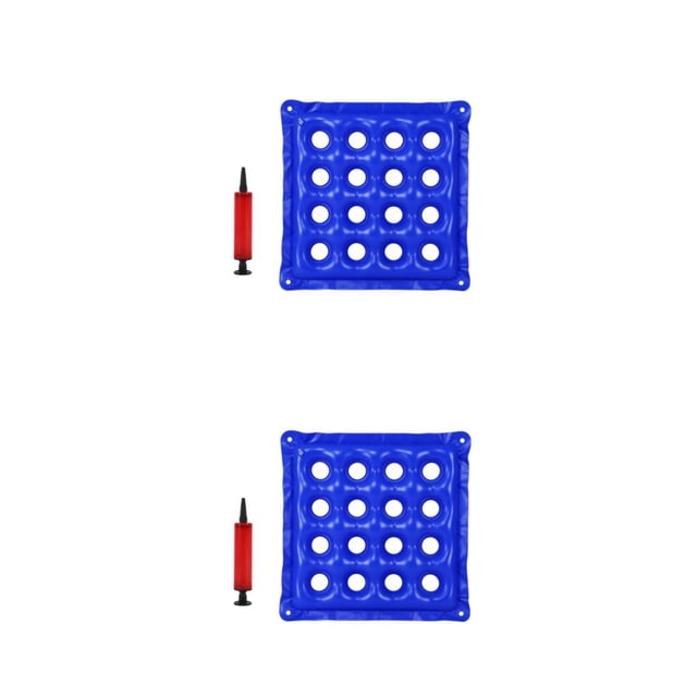 Jumpingount Cojín para asiento Cojín para silla Estera para sentarse Transpirable Multipropósito Práctica elasticidad Cojines para silla de Azul 48*48 2piezas
