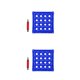 thumbnail image 1 of Minnieouse Cojín para asiento Cojín para silla Estera para sentarse Transpirable Mano de obra fina Asientos inflables Cubierta Práctica Azul 48*48 2piezas, 1 of 6