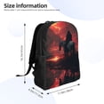 thumbnail image 4 of Honeii Lone Rider Under Red Sky Print Laptop Backpack for Work, College, Travel, Daily Backpacks for Men Women, Sport Rucksack,Computer Bag, 4 of 8