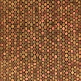 thumbnail image 1 of Ahgly Company Indoor Square Abstract Orange Modern Area Rugs, 5' Square, 1 of 4