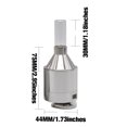 thumbnail image 1 of Trituradora de molinillo de especias en polvo de Metal de aluminio, forma de embudo de 44mm con botella de vidrio Snuff Snorter ZefeiWu 1327533469159, 1 of 1