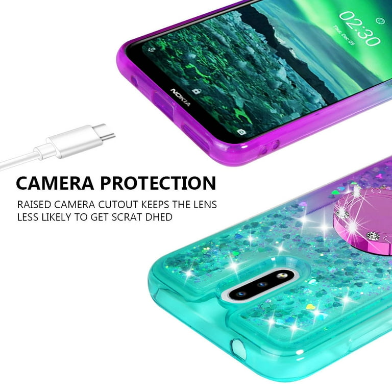 SOGA Phone Cover Compatible for Nokia 2.3 Case Liquid Floating