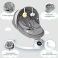 thumbnail image 6 of TouHeart Baby Swing, Electric Infant Rocker with Bluetooth & Remote, 5 Speeds, 10 Lullabies,Gray, 6 of 8