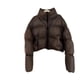 thumbnail image 2 of Chaqueta corta acolchada de algodón para mujer, chaqueta de pan de estilo occidental de moda con cuello alto pequeño y grueso, 2 of 6