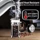 thumbnail image 3 of YMMIND Cafetera de prensa francesa Prensa de café de acero inoxidable 304 de 12 oz, con sistema de 4 filtros, vidrio de prensa francesa de borosilicato de espesor resistente al calor, émbolo de café d, 3 of 5