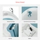 Baby Bath Tub,Foladbale Newborn to Toddler Bathtub Shower Basin With Cushion and Temperature Display - image 5 of 7
