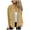 Yellow, variant on Mgmyaa Women's Zip Front Stand Collar Fleece Track Jacket Casual Athletic Active Outerwear Long Sleeve Sporty Top Coat