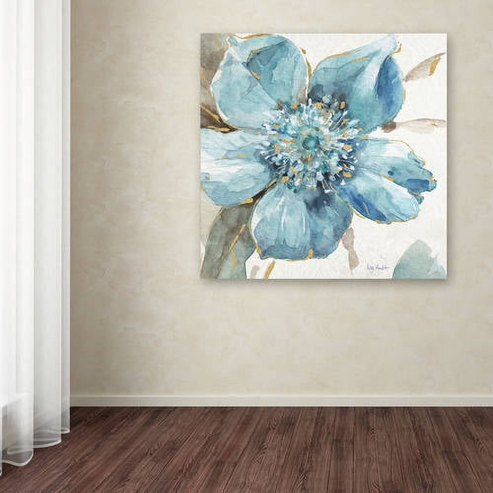 Trademark Fine Art 24x24 Floral & Botanical Canvas Wall Art 'Indigold VI' by Lisa Audit