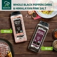 thumbnail image 3 of Soeos Himalayan Pink Salt 39 MDA05&nbsp;oz + Whole Black Peppercorns 18 oz, Coarse Grain, Kosher Salt for Grinder Refill, Salt and Pepper Grinder, Non-GMO Verified, Spice Seasoning Set for Cooking, 3 of 3