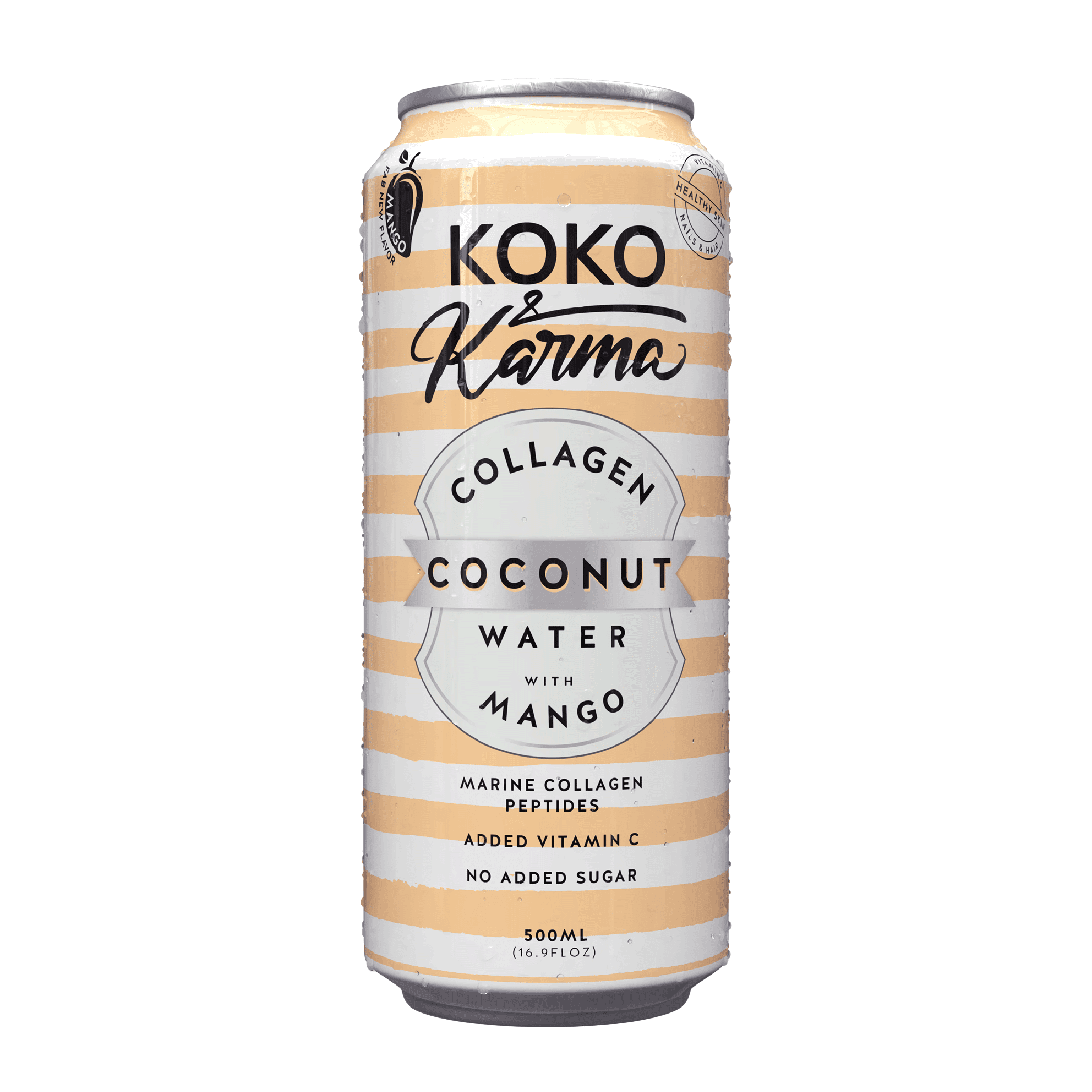 Koko Karma, Mango Coconut Water, 16.9 fl oz Can, Collagen