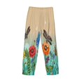 thumbnail image 5 of Bingfone Colorful Plants And Insects Mens All Over Print Sleep Pajama Pants-Large, 5 of 9