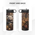 thumbnail image 3 of Yiaed Cute Fallen Leaf Koala Print Water Bottle with Straw Lid, Stainless Steel Double Wall Insulated Water Bottle | Leak-Proof and Spill-Proof Water Bottle, 3 of 8