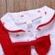 thumbnail image 3 of Gibobby Blusa Termica Mujer Trajes para niños pequeños Bebé corto + Ropa Manga Niños Pantalones Bebé 2PCS Conjunto Niños Trajes y conjunto（Rojo， 12 Meses), 3 of 5