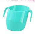 thumbnail image 3 of Vaso de entrenamiento para niños, portátil, con doble asa y boca oblicua (verde, 200 ml), 3 of 8
