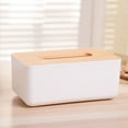 thumbnail image 4 of Wooden Tissue Box European Style Home Tissue Container for Office Decoration, 4 of 9