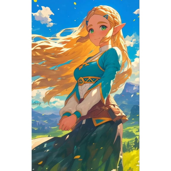 The Legend of Zelda Diamond Painting Set (for Adults) 5D DIY Anime Diamond Art Set (for Beginners) Round Full Diamond Diamond Painting Gem Art Crafts (suitable for home wall decoration gifts)