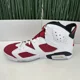 thumbnail image 2 of Ni - ke Ni - ke Air Jordan 6 Retro OG Mid Carmine Red White Black CT8529-106 Mens Size 13, 2 of 5