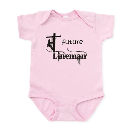 

CafePress - Future Lineman1_Black Body Suit - Baby Light Bodysuit Size Newborn - 24 Months