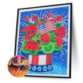 thumbnail image 2 of Taladro Diamante Pintura Wdftyju Bandera Flor Mosaico 30 X 40 cm AK048, 2 of 9