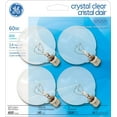 thumbnail image 1 of GE Crystal Clear 60W G16.5 4PK, 1 of 1
