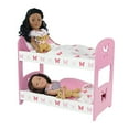 thumbnail image 2 of Emily Rose Meuble pour Poupée de 18 Pouces / Joli Lit Superposé Double Rose et Blanc pour Poupée, Comprend une Literie Réversible en Peluche pour Poupée / Convient aux Poupées American Girl de 18 Pouces, 2 of 2