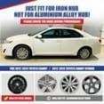 thumbnail image 4 of 1 Piece 16" Hubcap Wheel Rims Cover Fit For 2012-2014 TOYOTA CAMRY/2012-2014 TOYOTA CAMRY HYBRID Compatible With Steel Wheels Snap On Installation(16-Inch,LACQUER), 4 of 8