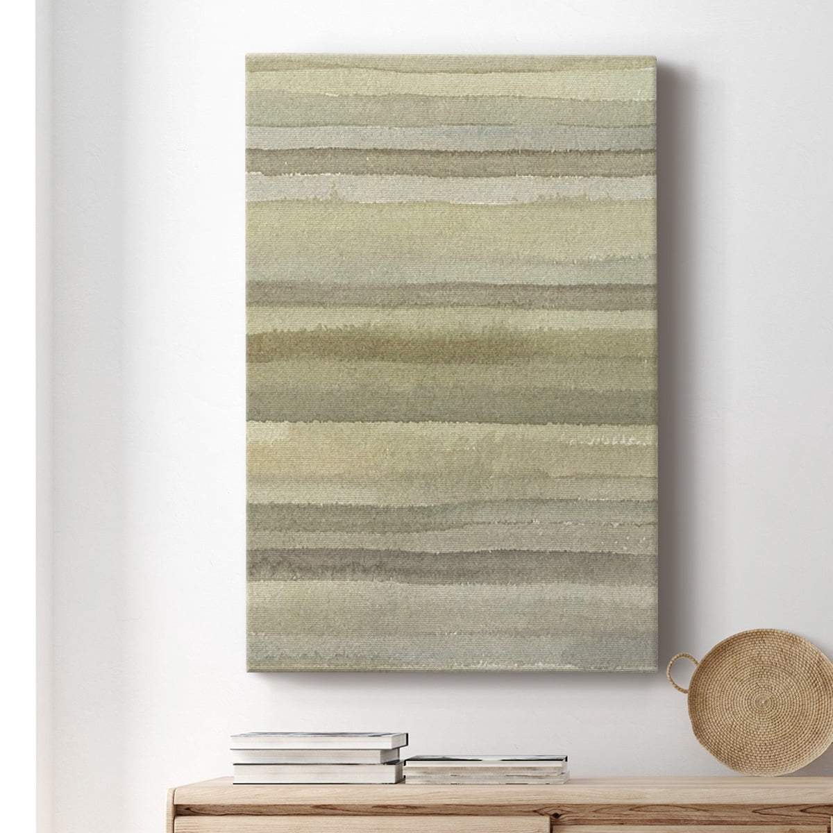 Lines in Neutral I Premium Gallery Wrapped Canvas - Ready to Hang