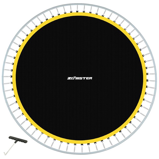 Replacement Trampoline Mat, Fits 14FT Round Trampoline with 72 V-Hooks Using 5.5" Springs, Jumping Trampoline Mat with 8 Rows of Stitching (Spring not Included)