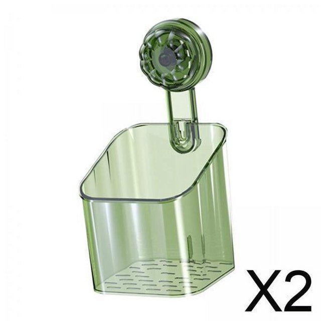 2xCesta De Ducha Con Ventosa, Soporte De Pared Extraíble Para Cocina, Apartamento, Baño, Verde S