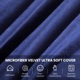 thumbnail image 6 of AMERICAN CENTURY HOME 3 Ft Bean Bag Chair, Memory Foam Filled, Removable Velvet Cover, for Adults/Teens, Blue, 6 of 6