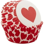 Wilton Red Hearts Valentine's Day Cupcake Liners, 50-Count