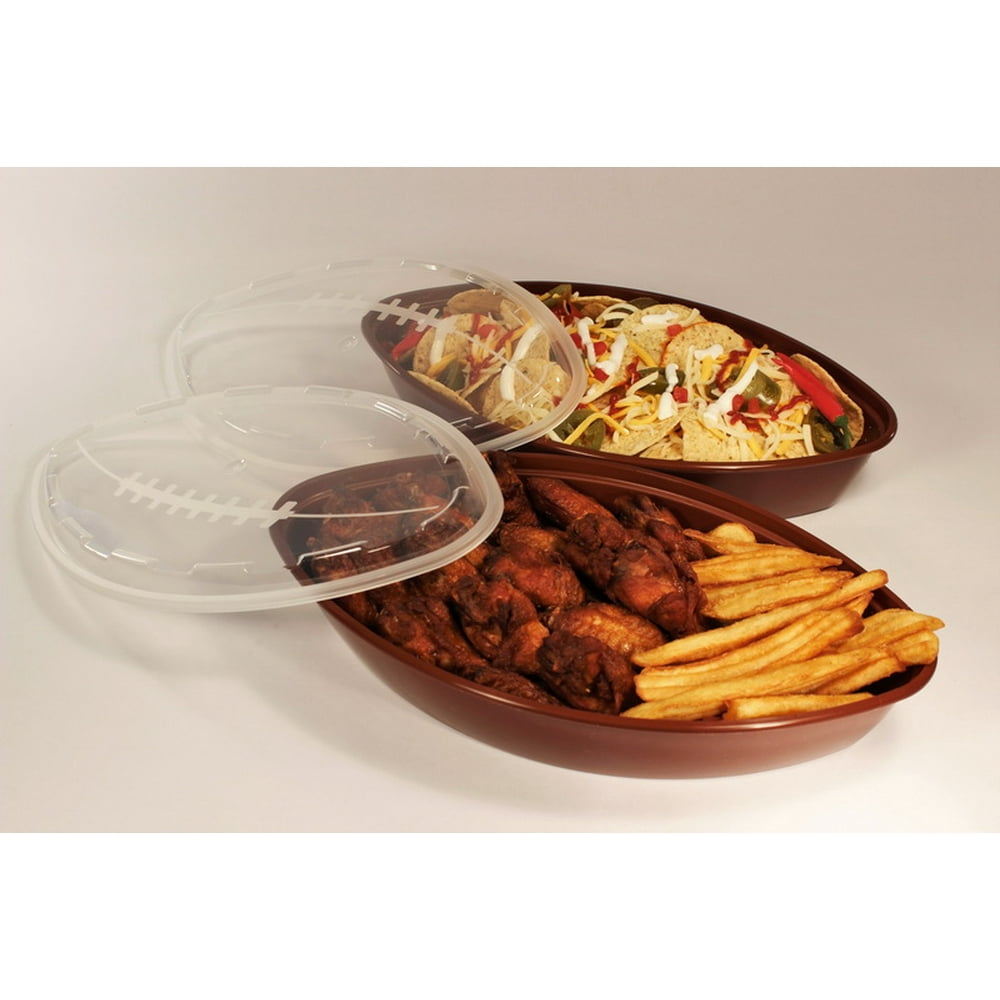 Cubeware CF56BRN Cf56Brn 56Oz Football Shaped Brown Container With