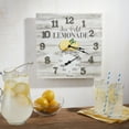 thumbnail image 2 of Taylor 14-inch X 14-inch Lemonade Clock with Thermometer, 2 of 6