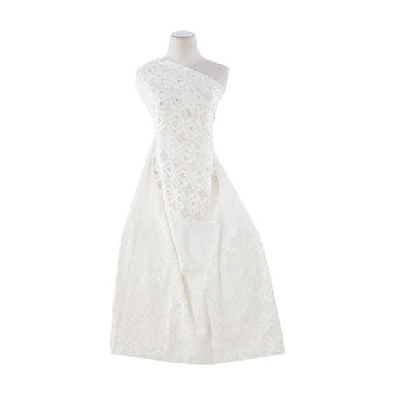 Zelouf Isidora Nylon Cotton Lace  , Sewing, DIY, Crafts Fabric by the Yard, C111 White, 20 Yard