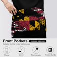 thumbnail image 4 of Leukemia Cancer Awarenes Apron,Waterproof Unisex Adult Aprons with Pockets Kitchen Baking Aprons, 4 of 7