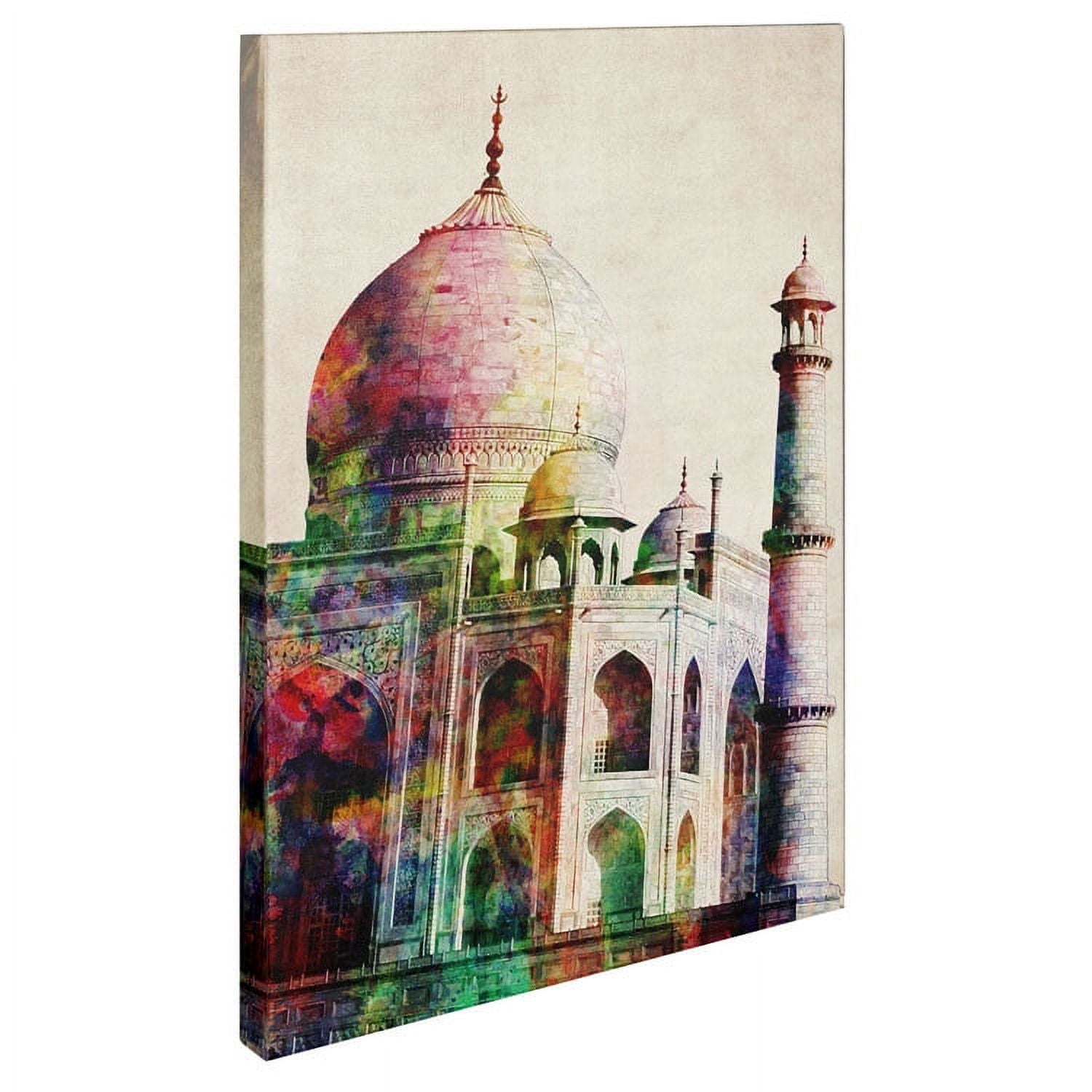 Trademark Art 'Taj Mahal' Canvas Art by Michael Tompsett