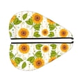 thumbnail image 6 of LNWH Microfiber Hair Drying Towel, Elegant Sunflower Yellow Floral Pattern Hair Dry Wrap with Button Anti Frizz Soft Bath Shower Cap Head Towel for Girls Women, 6 of 8