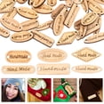 thumbnail image 4 of 200pcs Handmade Tag Label Wooden Button Connector Sew Scrapbooking Crafts, 4 of 8